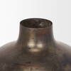 Daya Medium Antiqued Gold Metal Vase, by Mercana, 6.3" length x 6.3" width x 8.66" height thumbnail 5