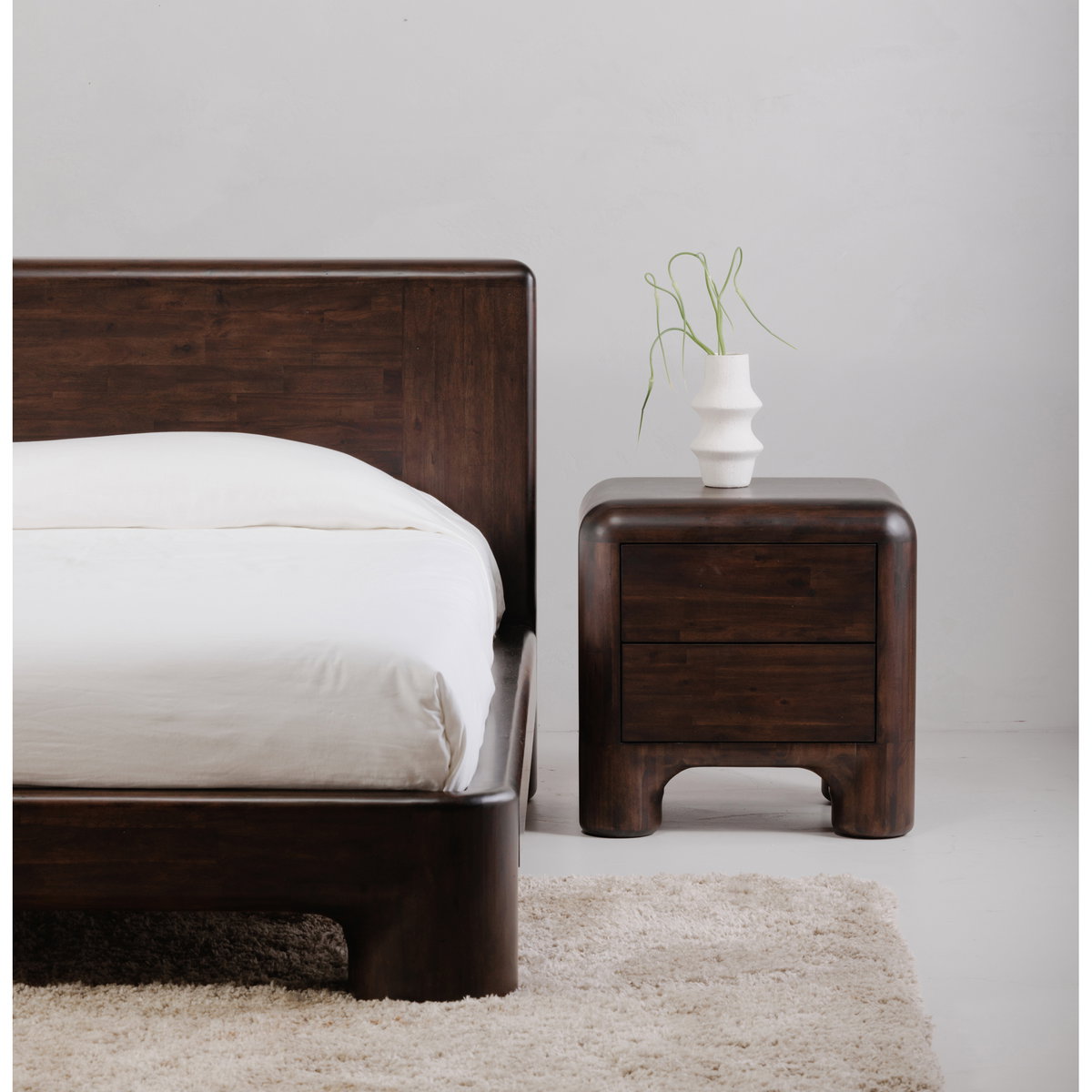 Rowan Nightstand Dark Brown, by Moe's Home, 24" width x 24" height x 20" depth View 11