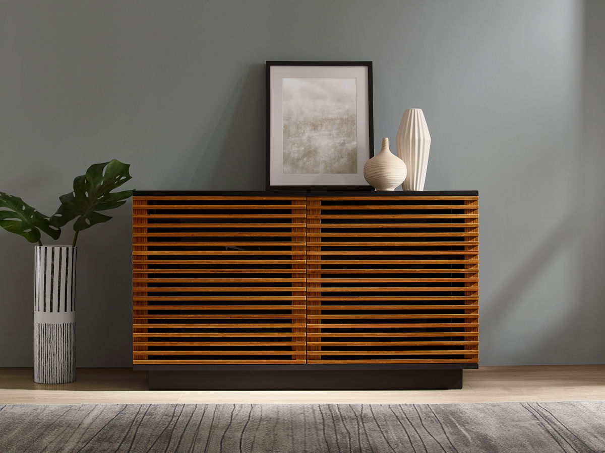 48' Rowan Media Center, Amber, Media Console by Greenington, 48.5" length x 20" width x 27.75" height View 8