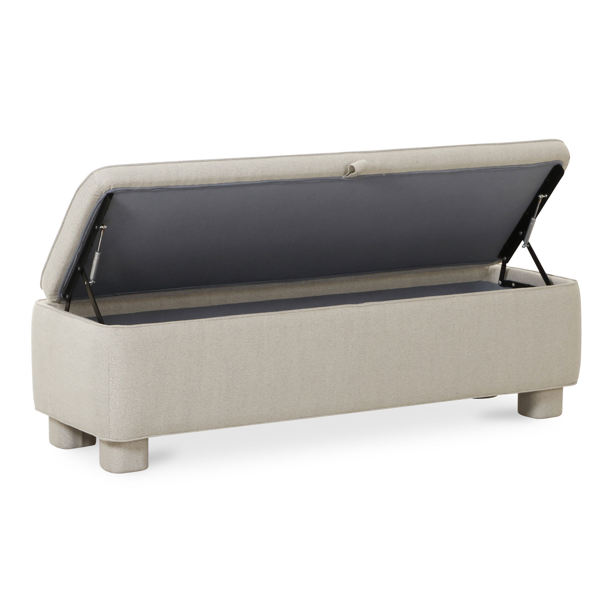 Ichigo Storage Bench Light Grey large image 