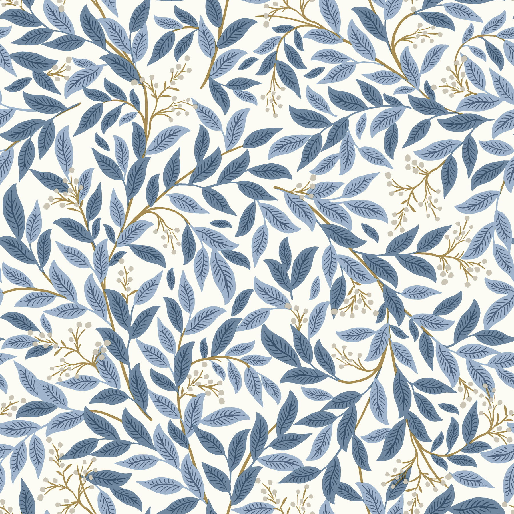 Willowberry Blue Wallpaper large image 