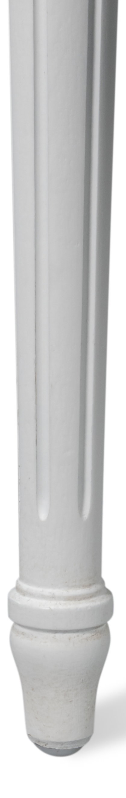 Hugo Oval Side Chair  Cortina White, by Sarreid, 1'11" length x 1" width x 3'2" height View 8