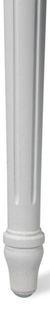 Hugo Oval Side Chair  Cortina White, by Sarreid, 1'11" length x 1" width x 3'2" height thumbnail 8