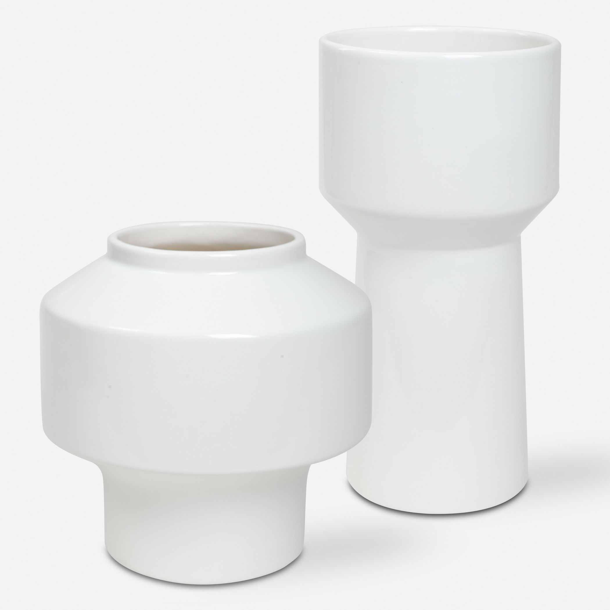 Illumina Abstract White Vases, Set/2 large image 