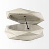 Arreto Natural Solid Wood Hexagonal Storage Coffee Table thumbnail 5