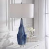 Everard Blue Table Lamp, by Uttermost, 18" width x 32.5" height x 18" depth thumbnail 2