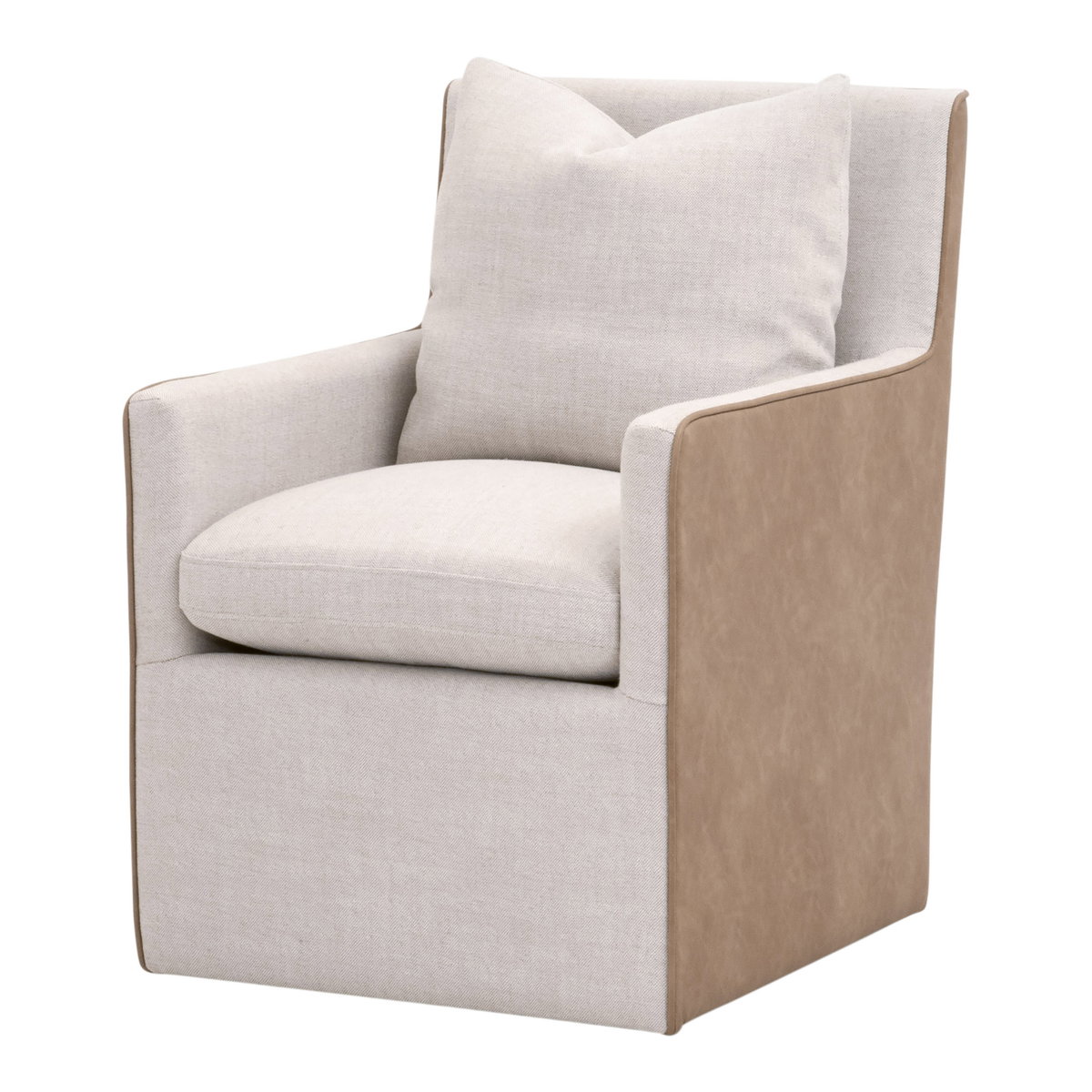 Harmony Arm Chair With Casters, Dining Chair by Essentials for Living, 24" width x 35.25" height x 28" depth View 2