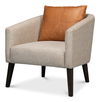 Bronson Tub Chair, Accent Chair by Sarreid, 30" length x 31" width x 32" height thumbnail 1