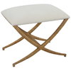 Expedition White Fabric Small Bench, Benche by Uttermost, 23.5" width x 20" height x 16.12" depth thumbnail 5