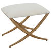 Expedition White Fabric Small Bench 4 Expedition White Fabric Small Bench thumbnail 4