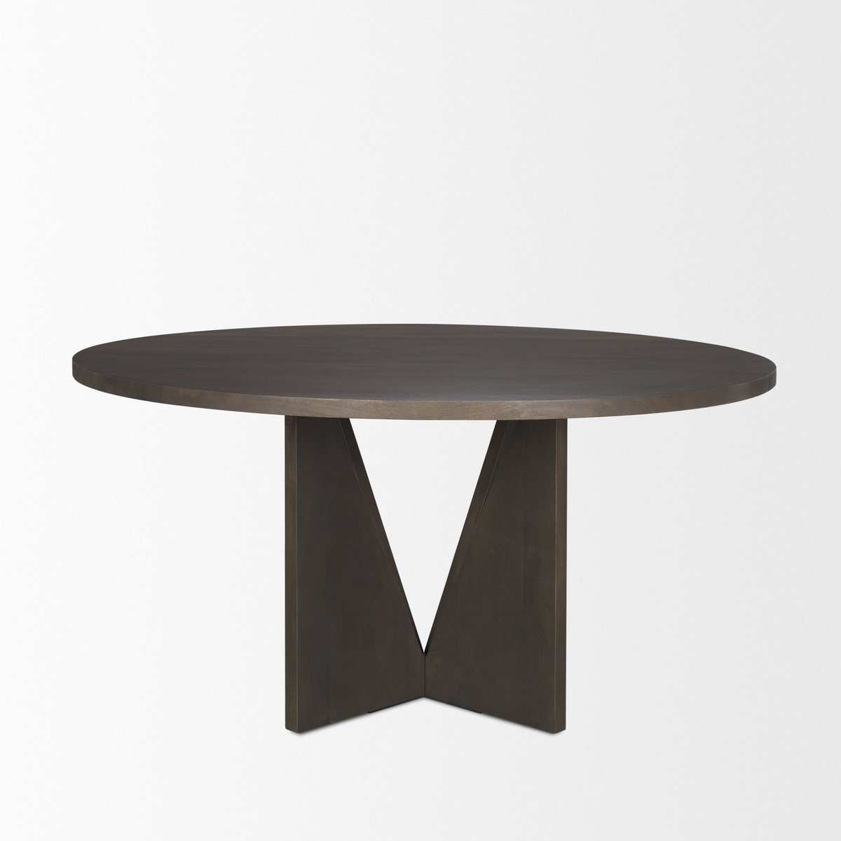 Tarro 60' Round Dining Table | Espresso Wood | Seats 6, by Mercana, 60" length x 60" width x 30" height View 5
