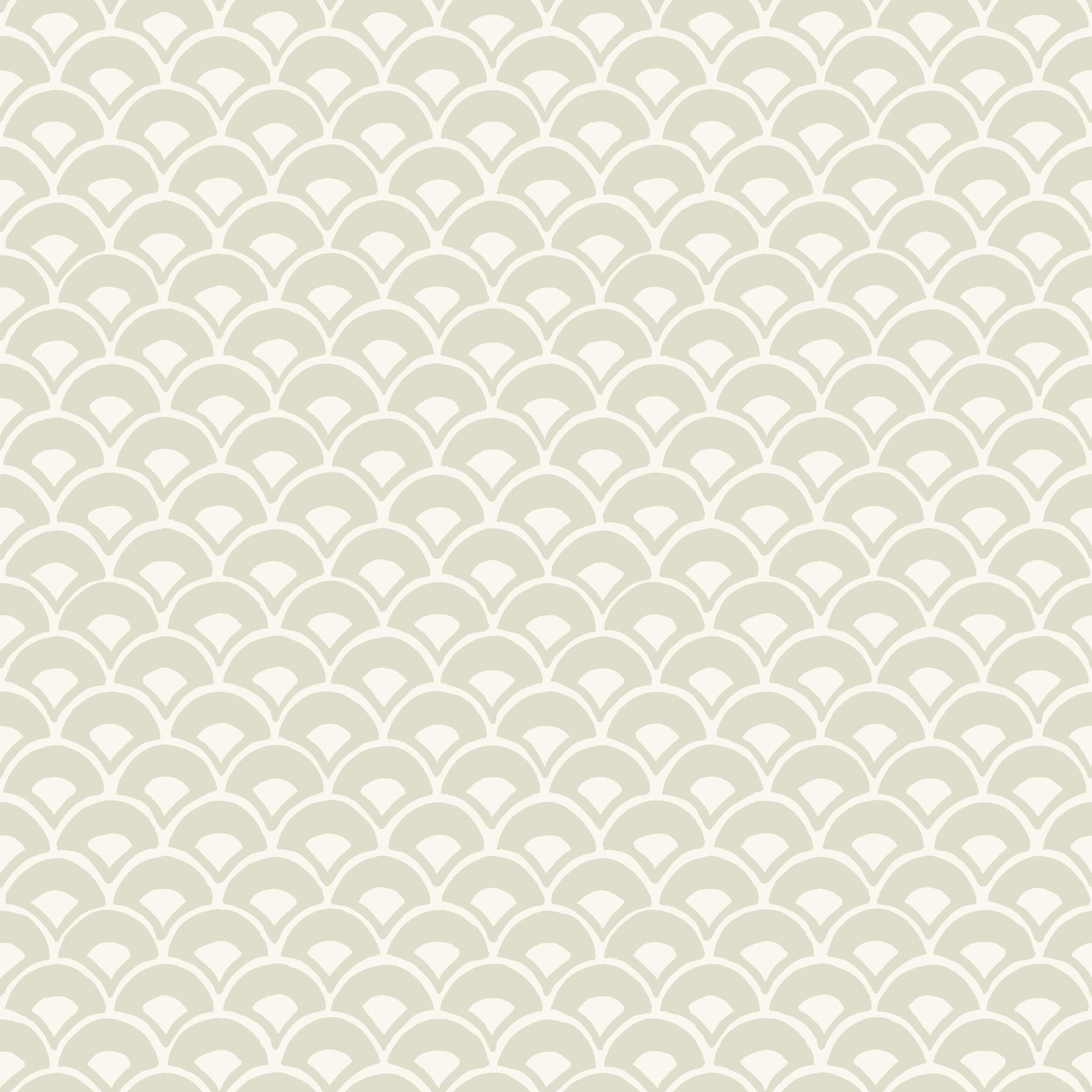 Stacked Scallops Beige Wallpaper large image 