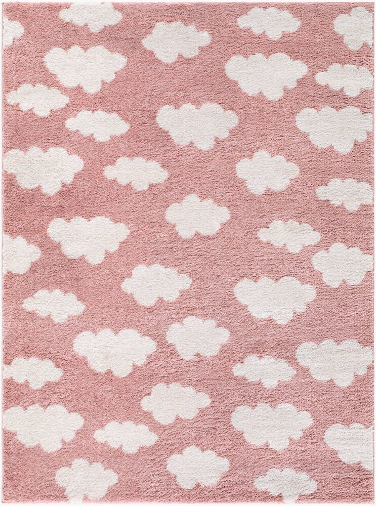 Fossay Shag Machine Woven Rug, by Surya, 6'11.86" length x 5'2.99" width