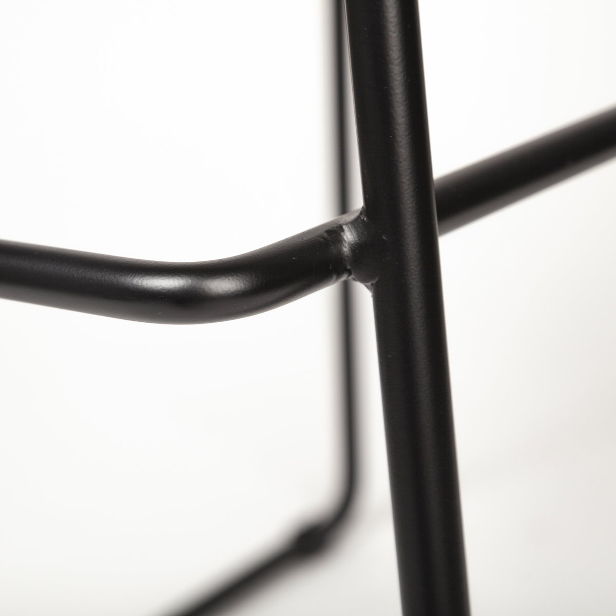 Meritt 37' Total Height Brown Leather Seat Black Metal Frame Stool, Counter & Bar Stool by Mercana, 17.7" length x 21.7" width x 37.8" height View 9
