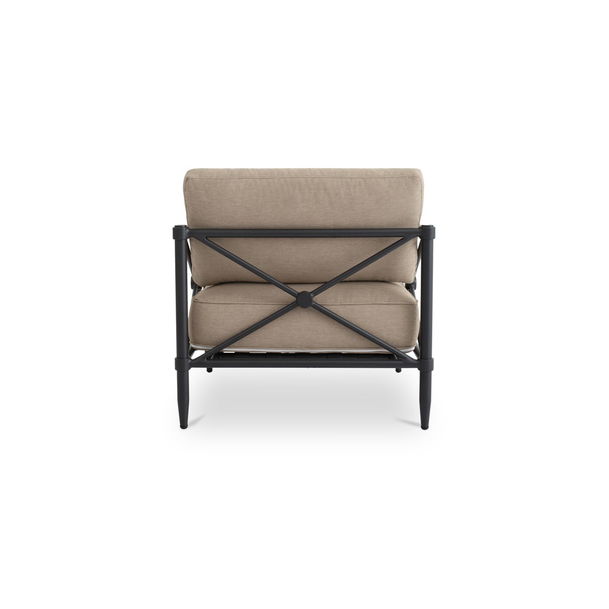 Willow Outdoor Accent Chair Light Brown, Outdoor Chair by Moe's Home, 2'8" width x 2'10" height x 2'8" depth View 4