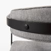 Hollyfield 20.5 x 21.3 x 29.5 Gray Fabric Seat with Gray Iron Frame Dining Chair thumbnail 9