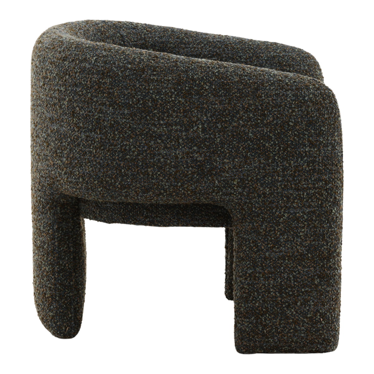 Nailah Occasional Chair Blue, Accent Chair by Dovetail, 31.5" width x 28.5" height x 28" depth View 3