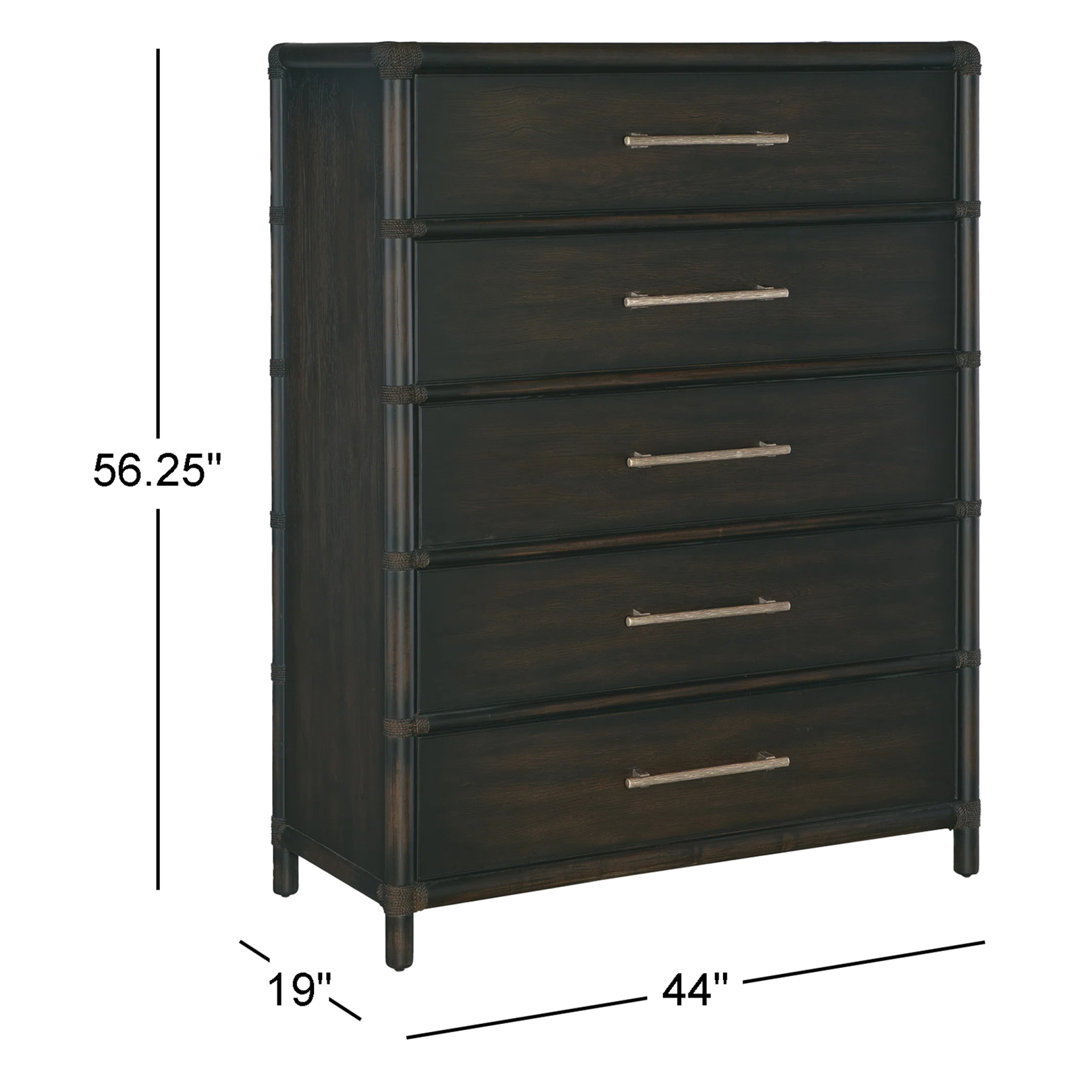 Retreat 5 - Drawer Dresser, by Hooker Furniture, 44" width x 56.25" height x 19" depth View 5