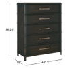 Retreat 5 - Drawer Dresser, by Hooker Furniture, 44" width x 56.25" height x 19" depth thumbnail 5