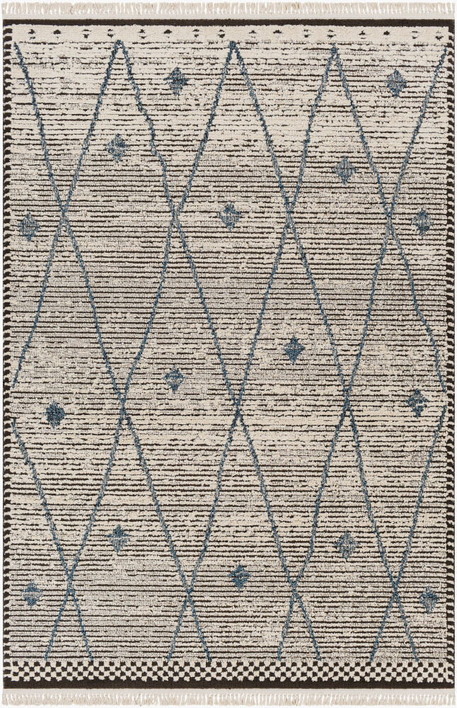 Berlin Machine Woven Rug, by Surya, 1'3.75" length x 1'3.75" width