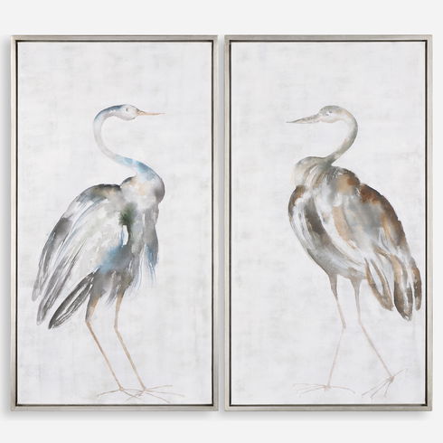 Summer Birds Framed Art S/2