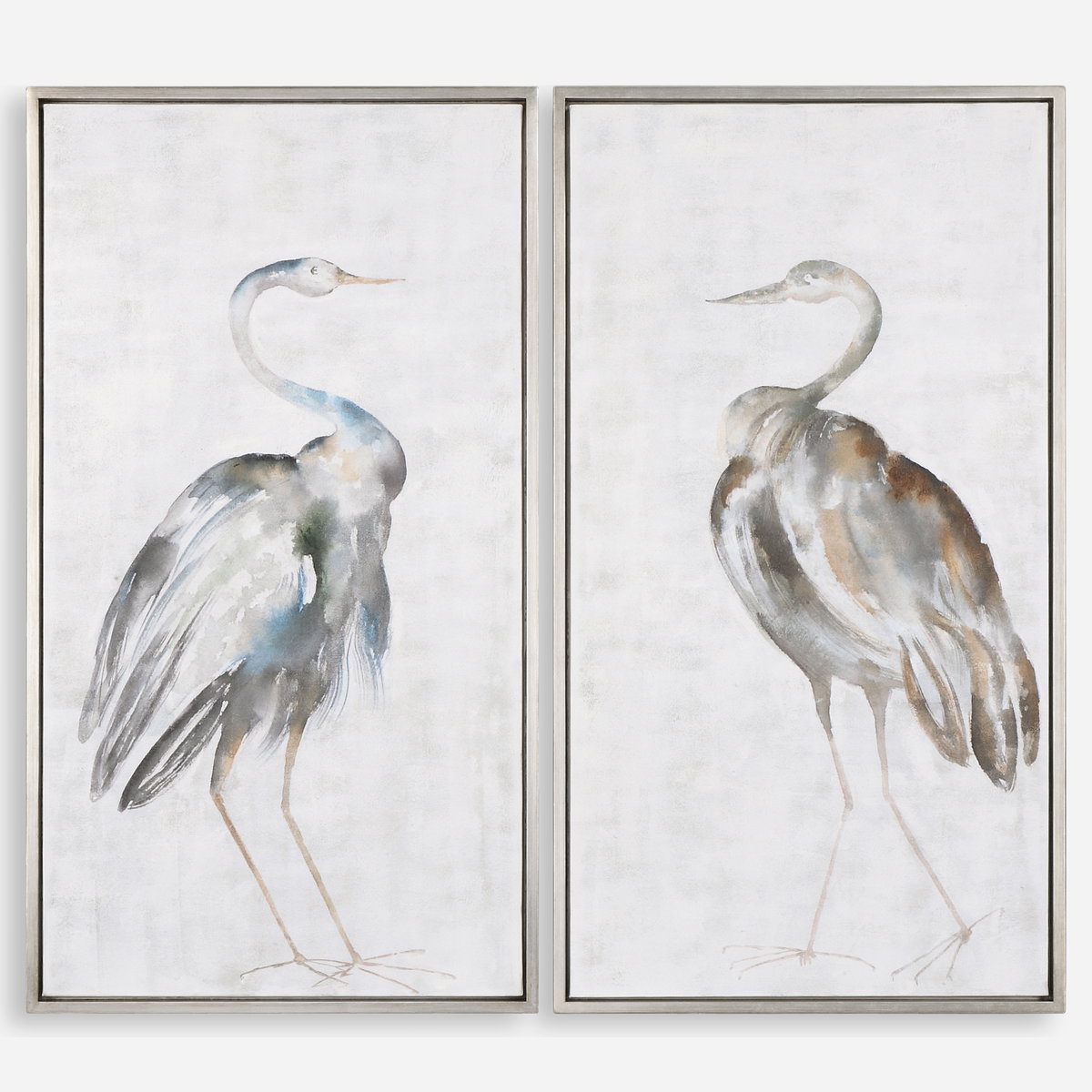 Summer Birds Framed Art Set/2, Painting by Uttermost, 25.75" width x 46.75" height x 1.75" depth View 1