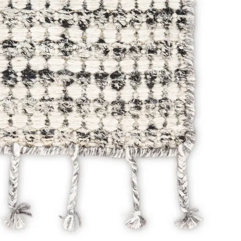 Armon Dot Hand-Woven Ivory/Black Area Rug
