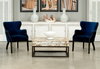 Princess Chair, Blue, Accent Chair by Sarreid, 30" length x 26" width x 34" height thumbnail 10