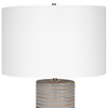 Monolith Gray Table Lamp, by Uttermost, 1'4" width x 2'4.5" height x 1'4" depth thumbnail 7