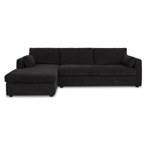 Burrow Sleeper Sectional With Storage Chaise Black Left