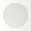 Maxwell 48L x 48W x 30H White Marble Round Top with Black Metal and Wood Pedestal Base Dining Table thumbnail 5