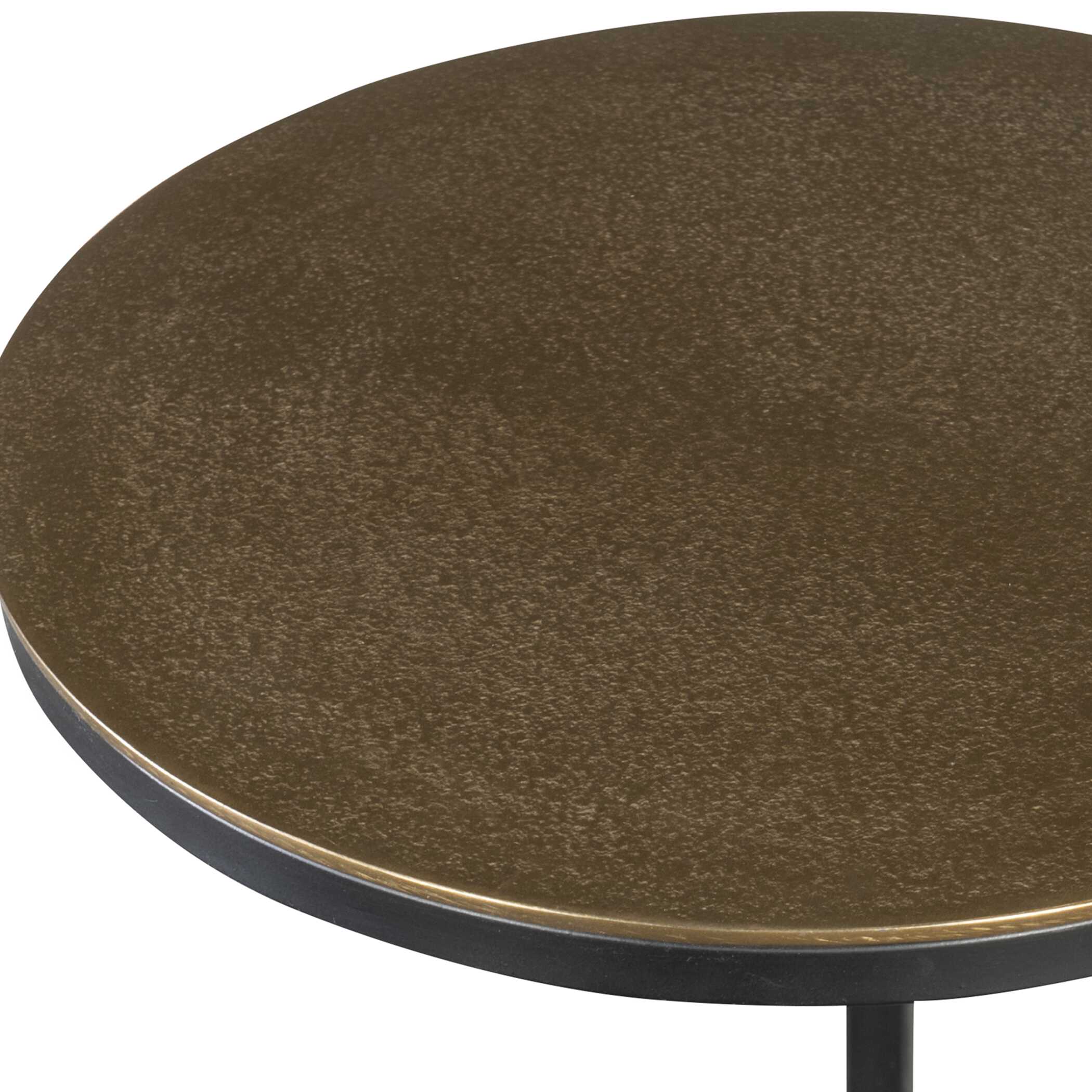 Brunei Gold Accent/Drink Table, Furniture by Uttermost, 12.5" width x 24" height x 12.5" depth View 6