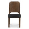 Kerr Dining Chair Walnut Stained Black Vegan Leather-set Of Two thumbnail 3