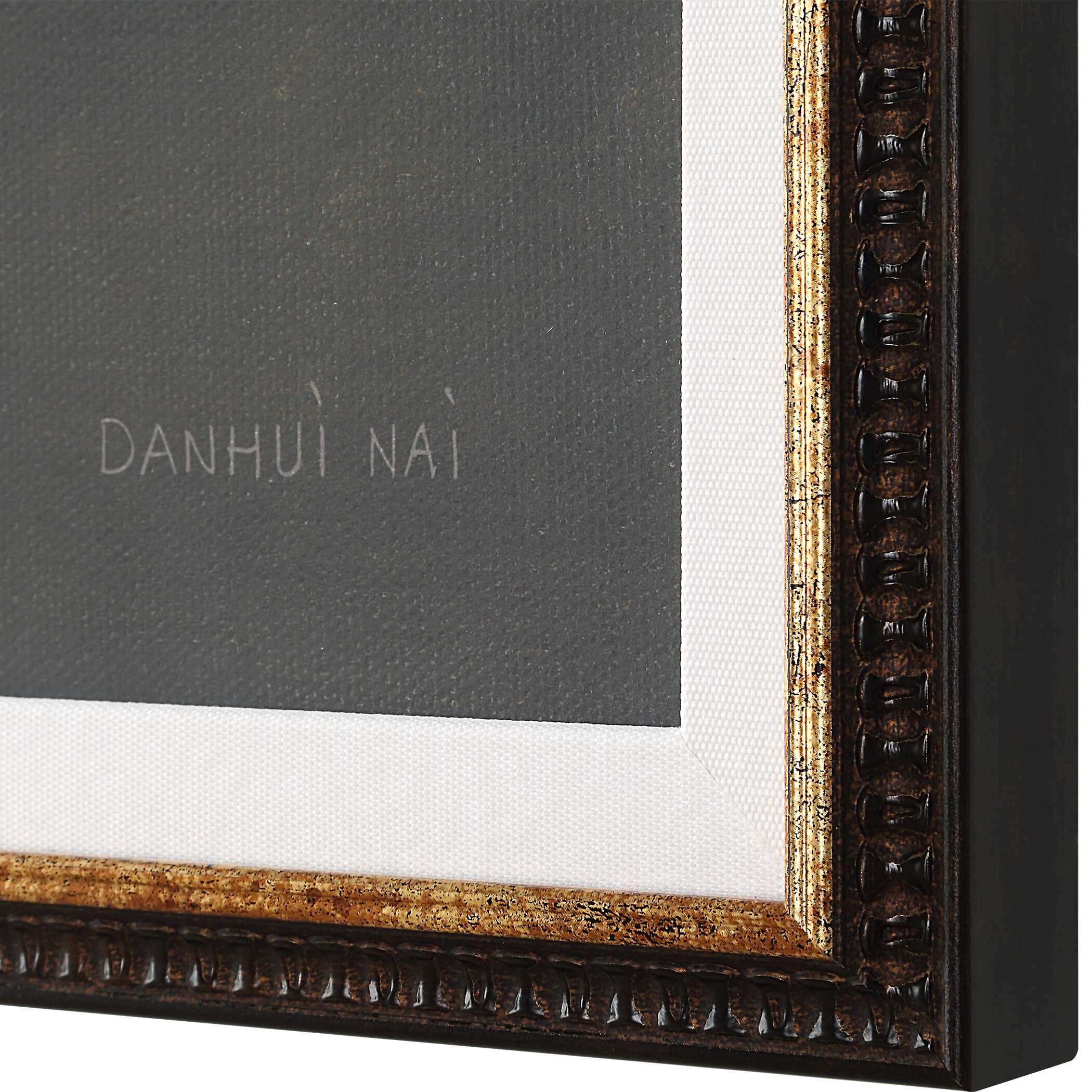 Florals On Black Framed Prints Set/4, Painting by Uttermost, 20" width x 26" height x 1.37" depth View 7