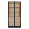 Charlotte Tall Cabinet Black, Cabinets & Sideboard by Moe's Home, 40" width x 80" height x 18.85" depth thumbnail 1