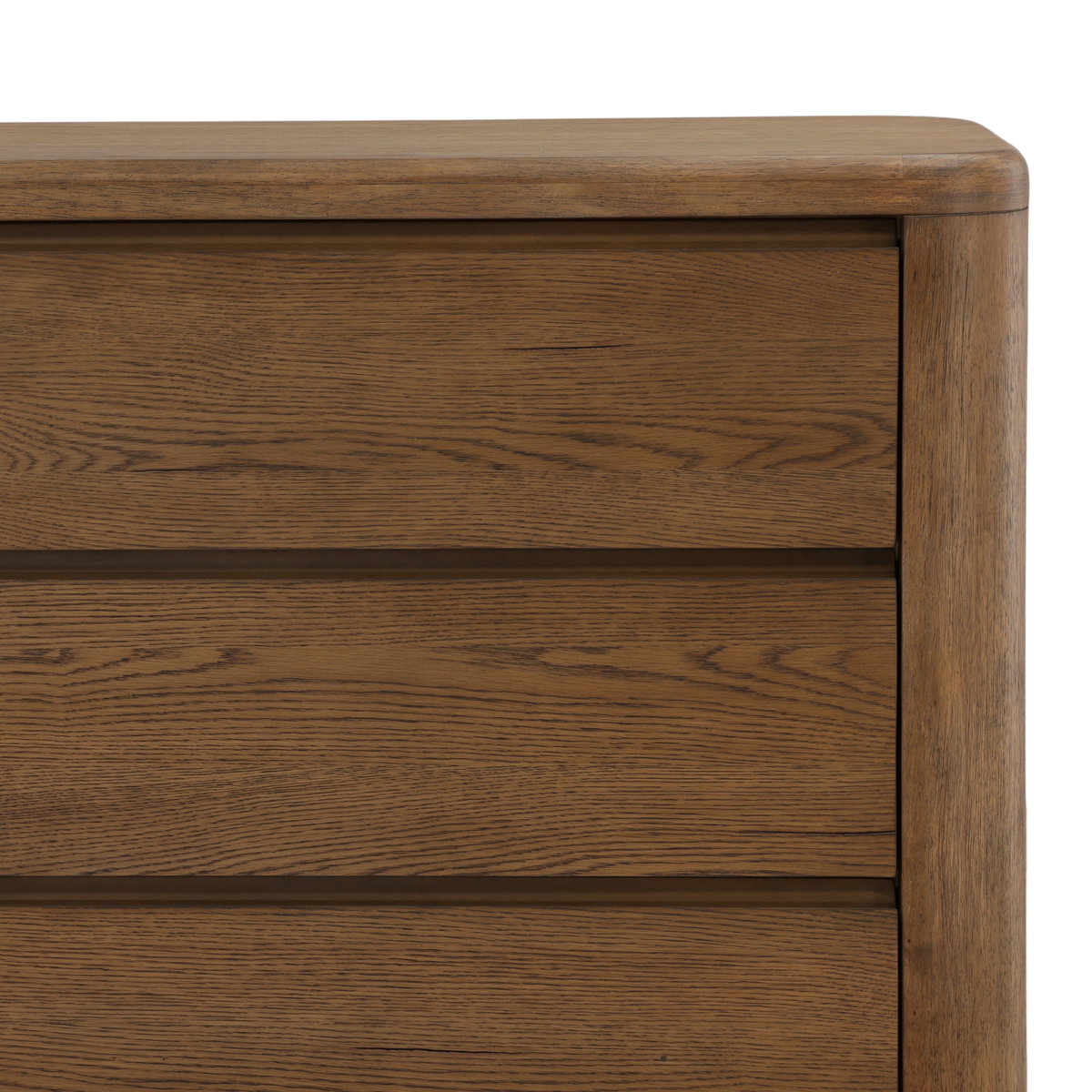 Chadwick Dresser Brown, by Dovetail, 67" width x 35.5" height x 19.75" depth View 7