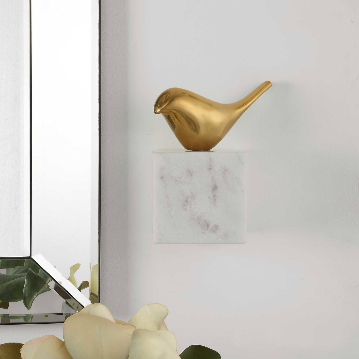 Flying Solo Bird Wall Decor, Art by Uttermost, 4" width x 7" height x 6.25" depth View 4