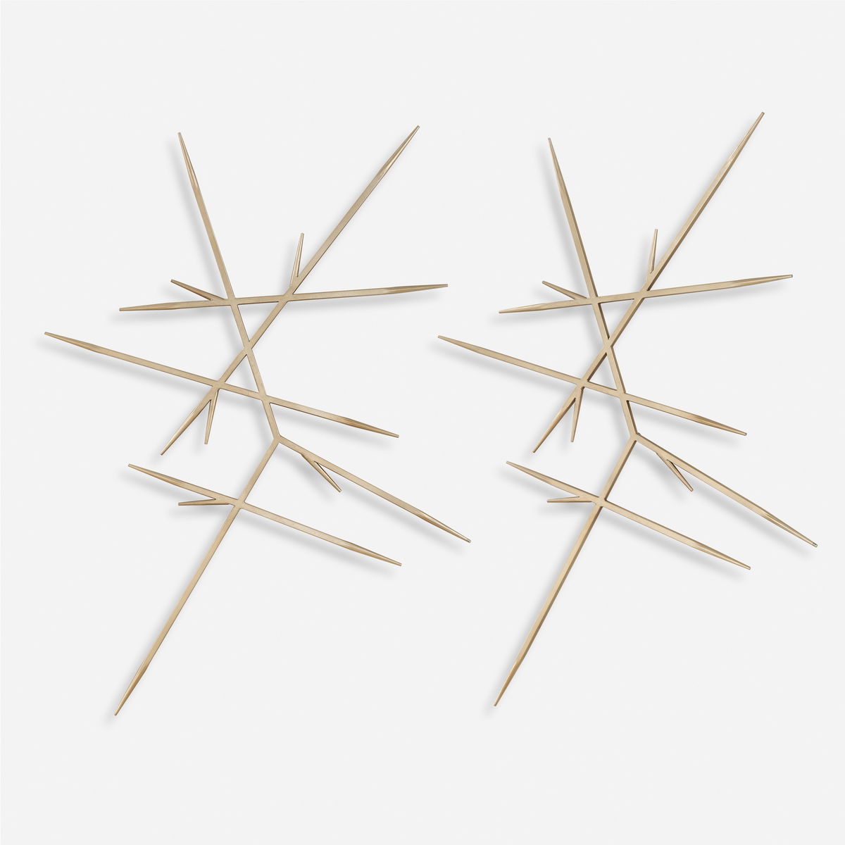 Fireworks Silver Wall Decor Set/2, Art by Uttermost, 30.25" width x 32.25" height x 0.5" depth View 1