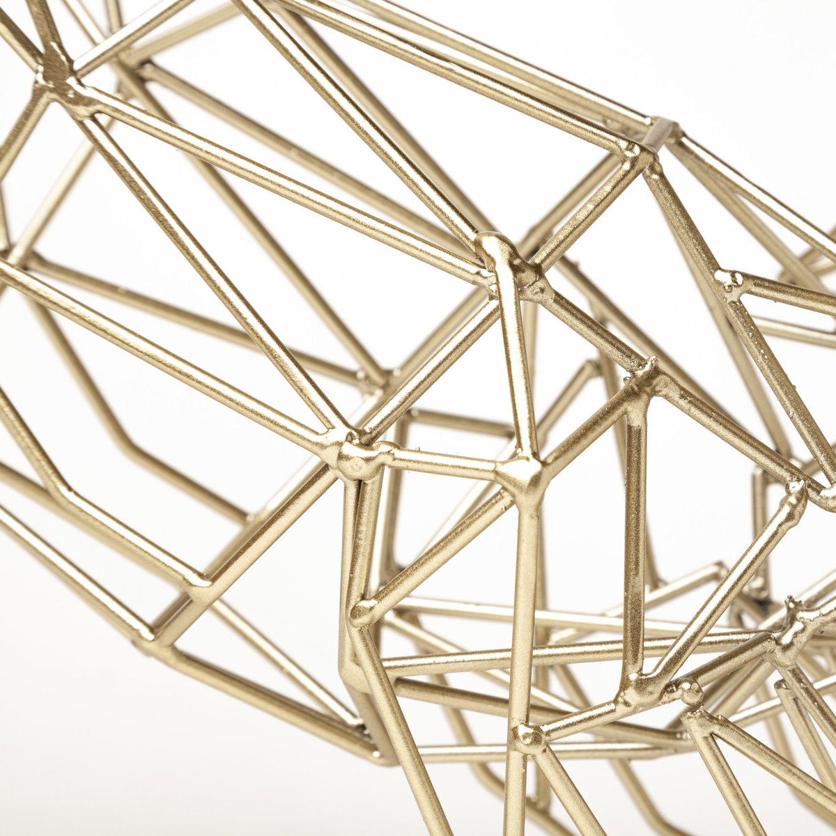 Frankie II 13L x 6W Gold Wire Framed Dog Shaped Decor, Decorative Object by Mercana, 13.39" length x 5.91" width x 12.2" height View 7