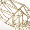 Frankie II 13L x 6W Gold Wire Framed Dog Shaped Decor, Decorative Object by Mercana, 13.39" length x 5.91" width x 12.2" height thumbnail 7