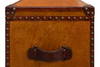 Abilene Leather Box W/Stand, by Sarreid, 1'1" length x 1'11" width x 1'8" height thumbnail 9