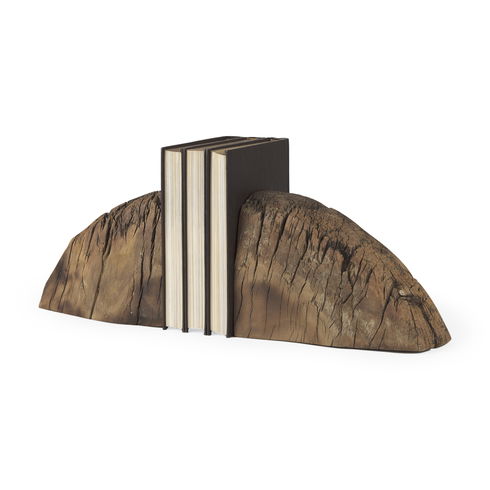 Incana Handmade Reclaimed Wooden Bookends