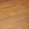 Mitchell 63'L x 63'W Pedestal Dining Table | Med Brown Wood & Black Metal | Seats 6, by Mercana, 63" length x 63" width x 31" height thumbnail 2
