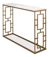 Brass Gate Console Table, by Sarreid, 1' length x 4' width x 2'9" height thumbnail 8