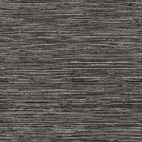 Faux Grasscloth Grey Peel & Stick Wallpaper