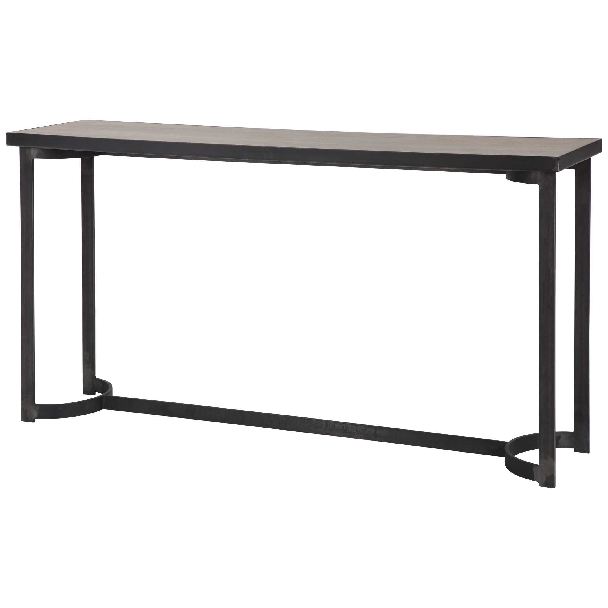Basuto Steel Console Table, Furniture by Uttermost, 62" width x 31.9" height x 15.9" depth View 5