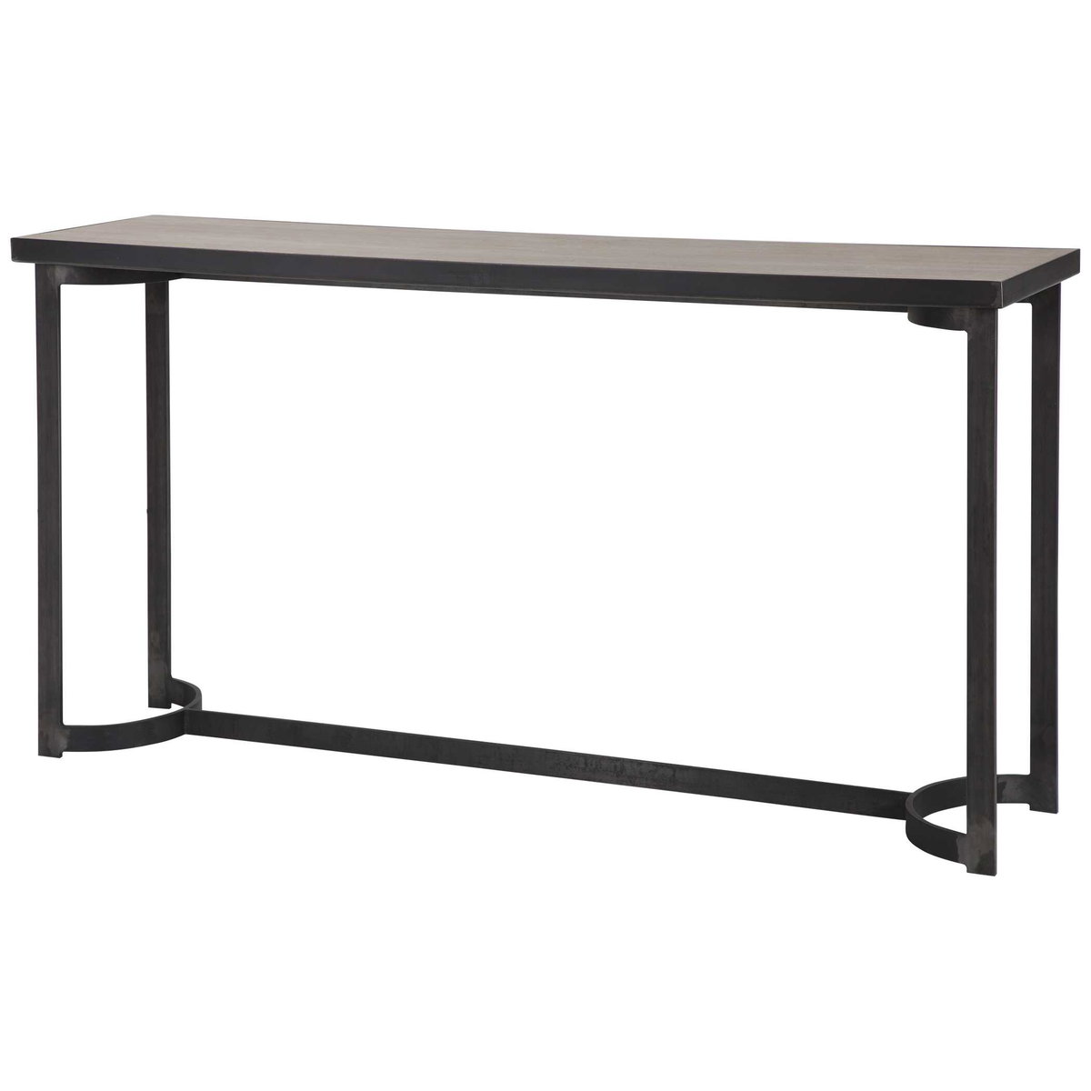 Basuto Steel Console Table, by Uttermost, 62" width x 31.9" height x 15.9" depth View 5
