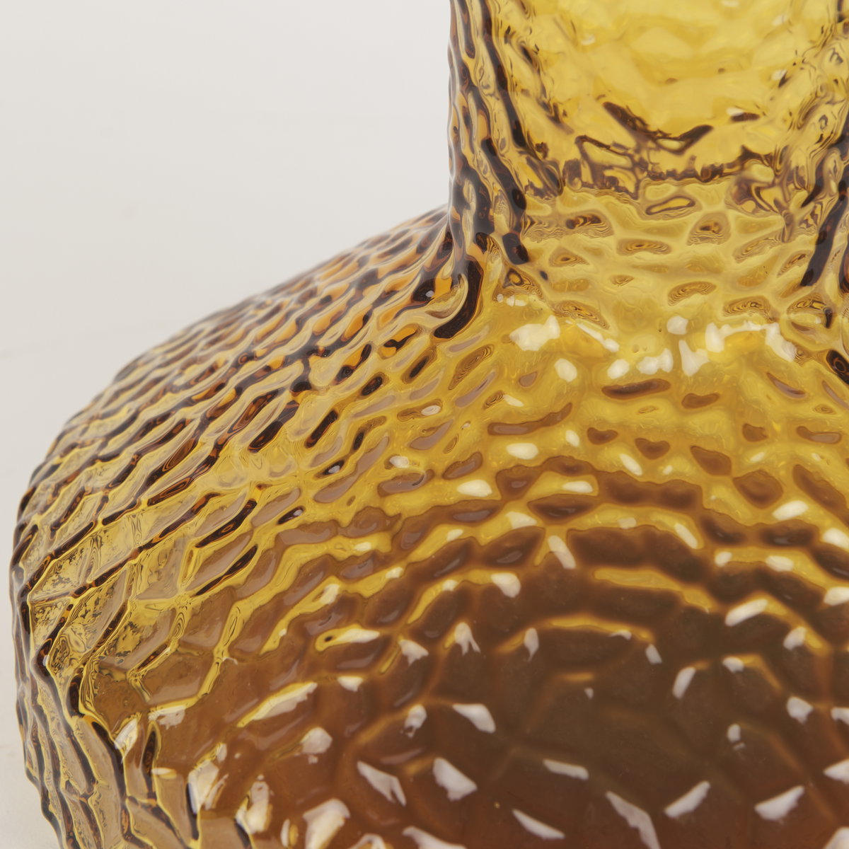 Jolene 11.8' Amber Waterglass Glass Vase, by Mercana, 9.84" length x 9.84" width x 11.81" height View 8