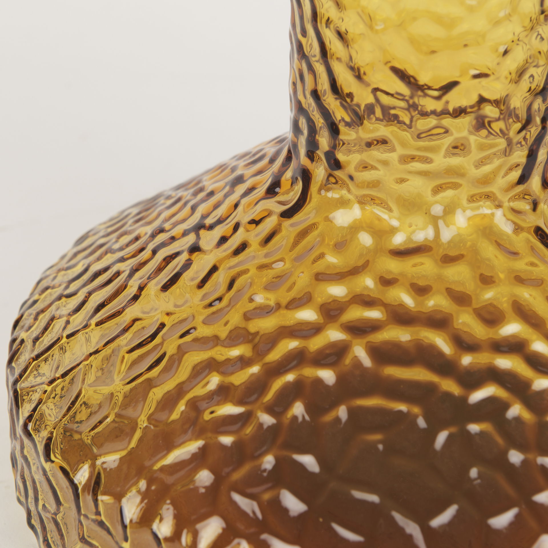 Jolene Tall  Amber Glass Vase large image 