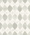 Garden Trowel Woodblock Print Grey Wallpaper, by York Wall, 33' length x 1'8.5" width x 0.02" depth thumbnail 1